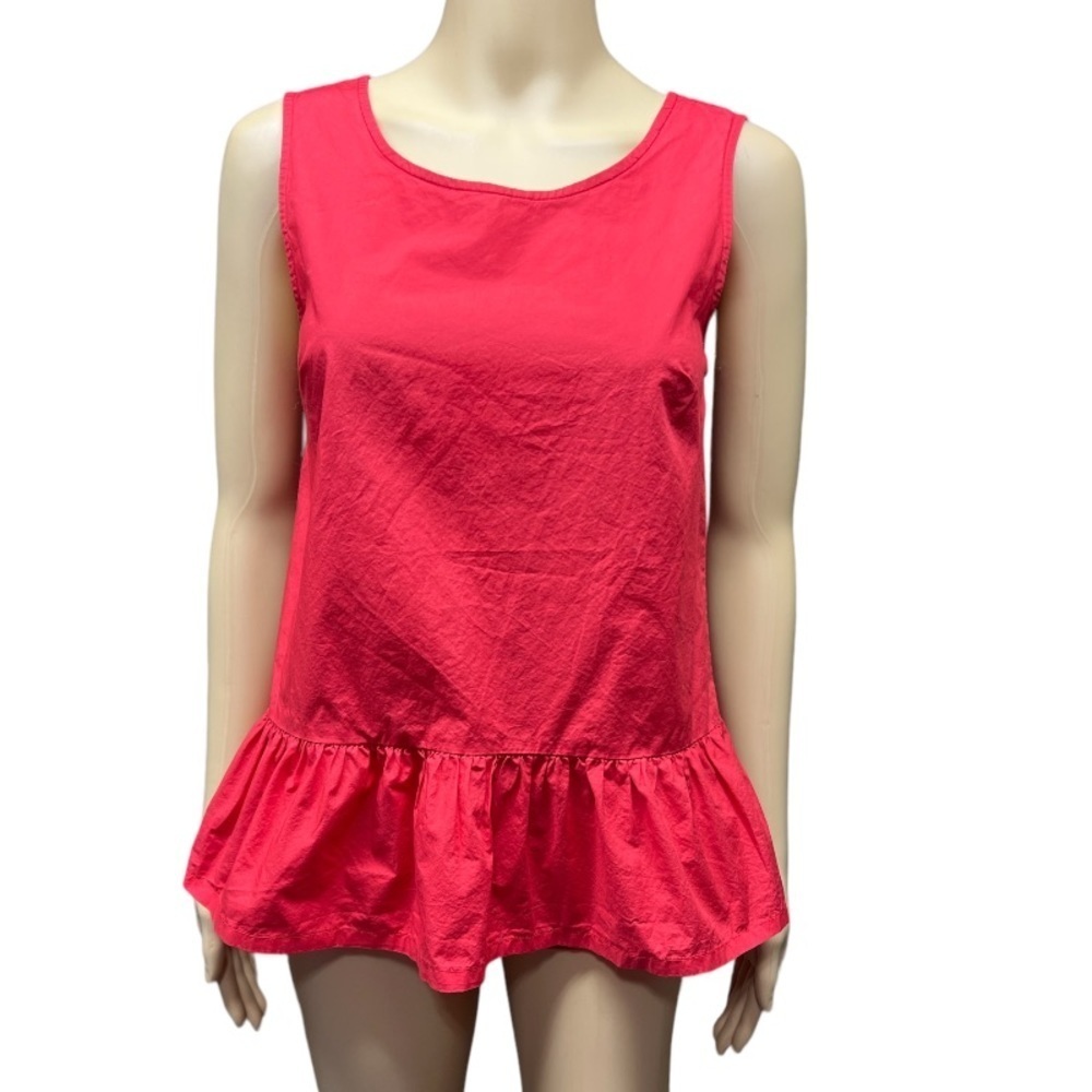 J Crew Sleeveless Red Top Size XXS